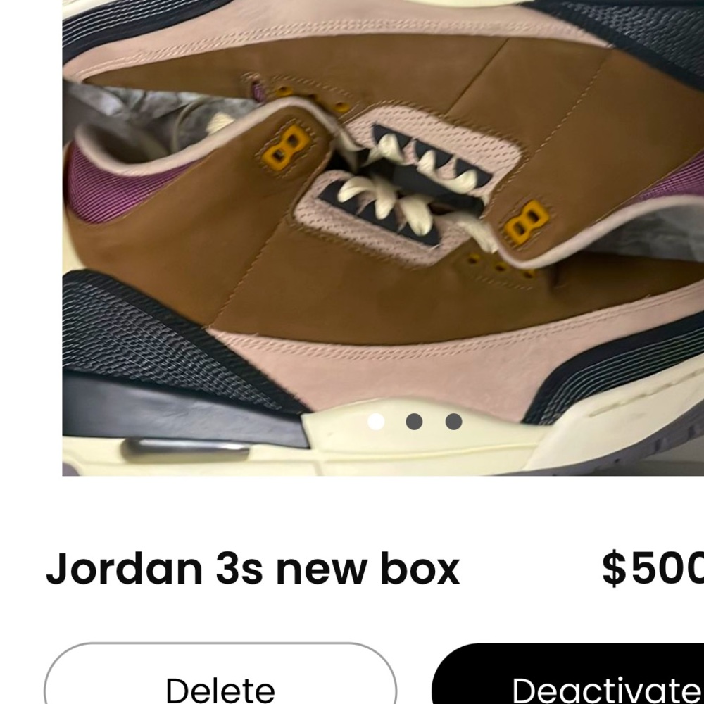 Jordan 3 new ds og box